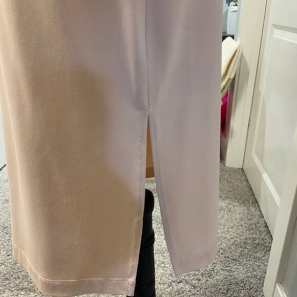 Iris Setlakwe Luxury Blush Pink Knee-Length Pencil Skirt with Side Slits - S - Picture 5 of 8